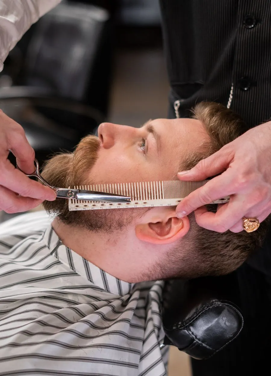 Premium beard grooming in the Browns Barber Studio